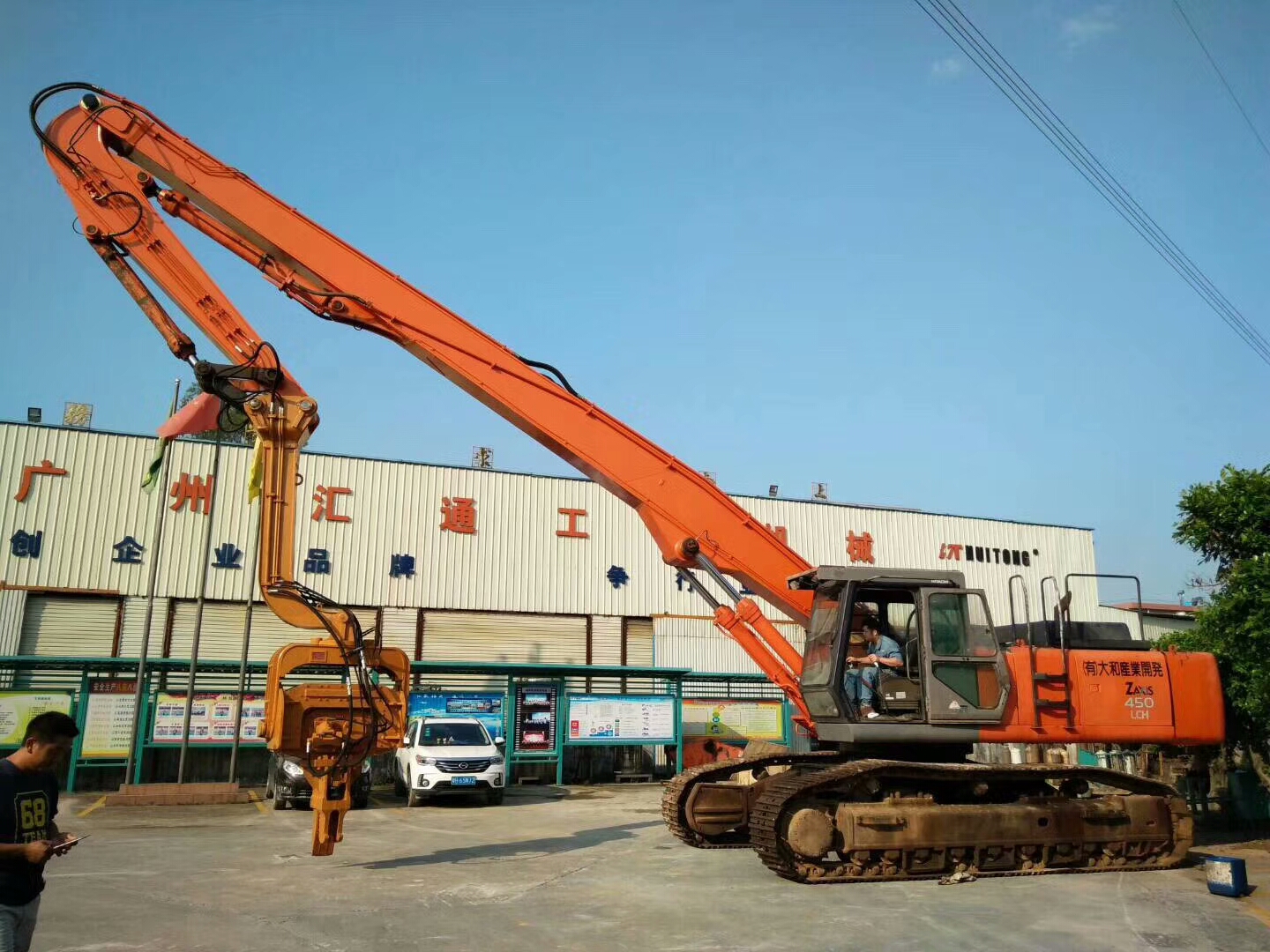 挖掘機(jī)打樁臂、打樁臂、打樁錘、挖掘機(jī)打樁臂廠家